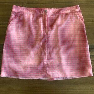 IZOD Pink Houndstooth Golf Skort Women’s 12